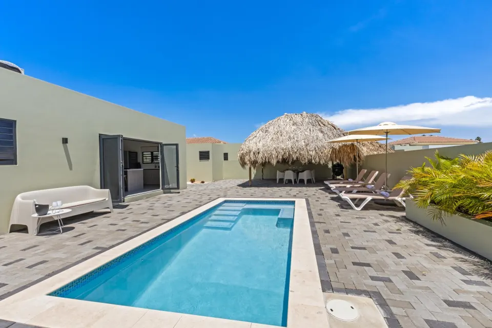 Villa 18: 6 pers. met zwembad en tuin, Mambo Beach, Curaçao