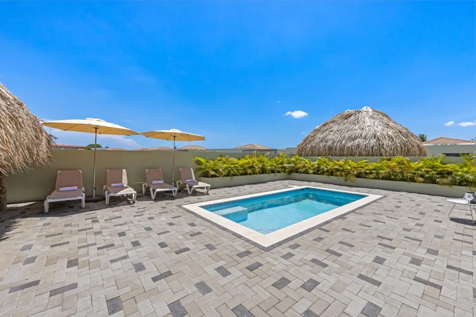 Villa 18: 6 pers. met zwembad en tuin, Mambo Beach, Curaçao