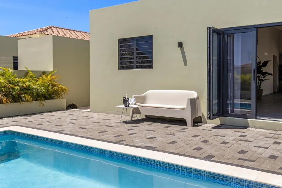 Villa 18: 6 pers. met zwembad en tuin, Mambo Beach, Curaçao