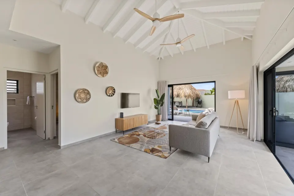 Villa 22: 4 pers. met zwembad en tuin, Mambo Beach, Curaçao