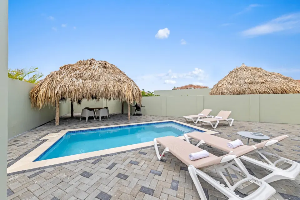 Villa 22: 4 pers. met zwembad en tuin, Mambo Beach, Curaçao