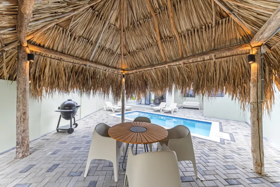 Villa 22: 4 pers. met zwembad en tuin, Mambo Beach, Curaçao