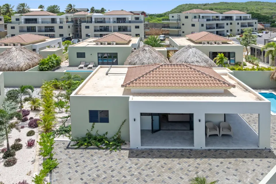 Villa 22: 4 pers. met zwembad en tuin, Mambo Beach, Curaçao