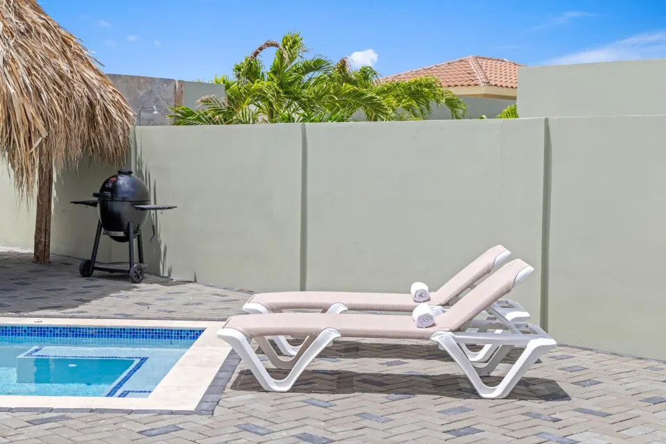 Villa 22: 4 pers. met zwembad en tuin, Mambo Beach, Curaçao