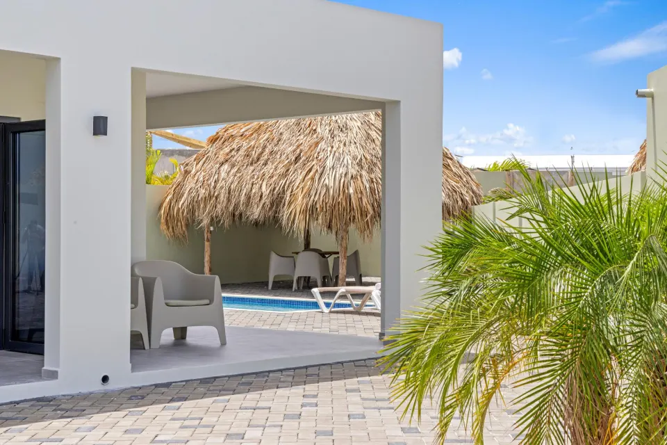 Villa 22: 4 pers. met zwembad en tuin, Mambo Beach, Curaçao
