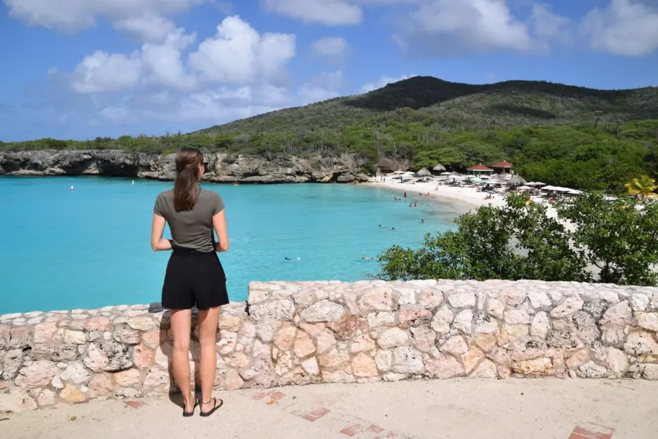 Uitzicht over Grote Knip, Playa Kenepa Grandi
